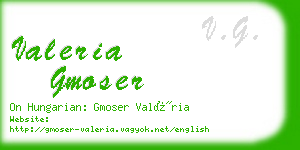 valeria gmoser business card